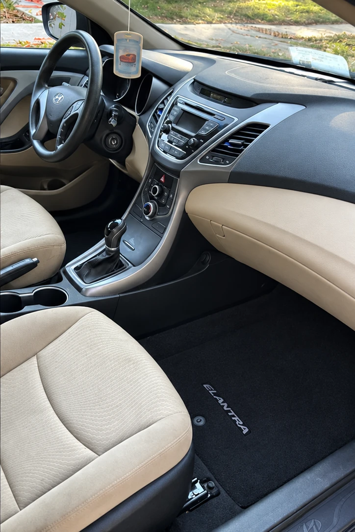 Clean vehicle interior after detailing by Geoffrey’s Mobile Auto Detailing